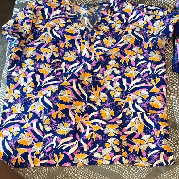 Colorful Patterned Scrub Tops - Picture 2 of 6